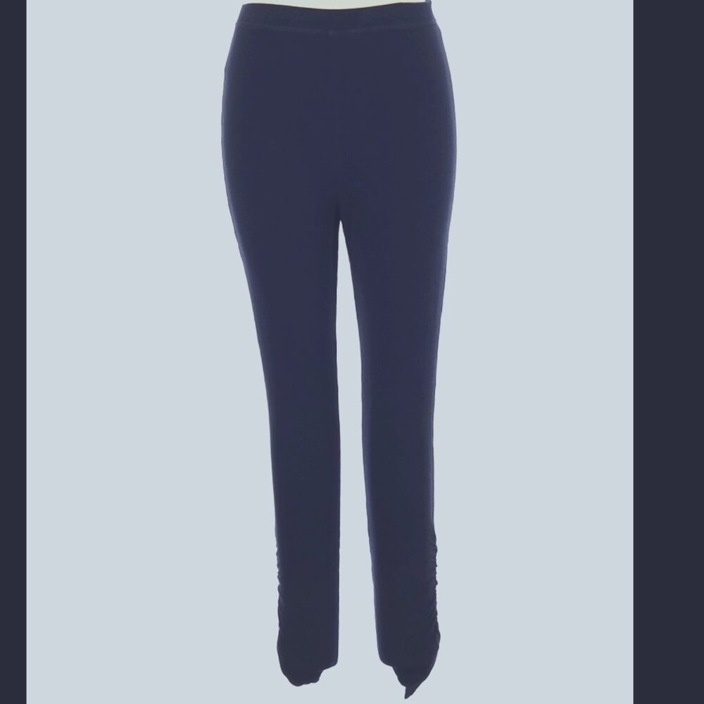 Sundry Size L Navy  Blue Leggings with Ruching